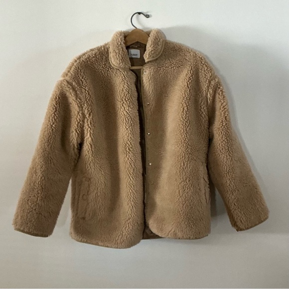 Burberry Jackets & Blazers - BURBERRY Teddy Shearling-Style Jacket | Luxury Faux Shearling Coat